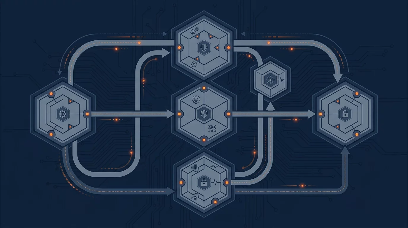 Schema architecture SOC SIEM EDR interconnectes